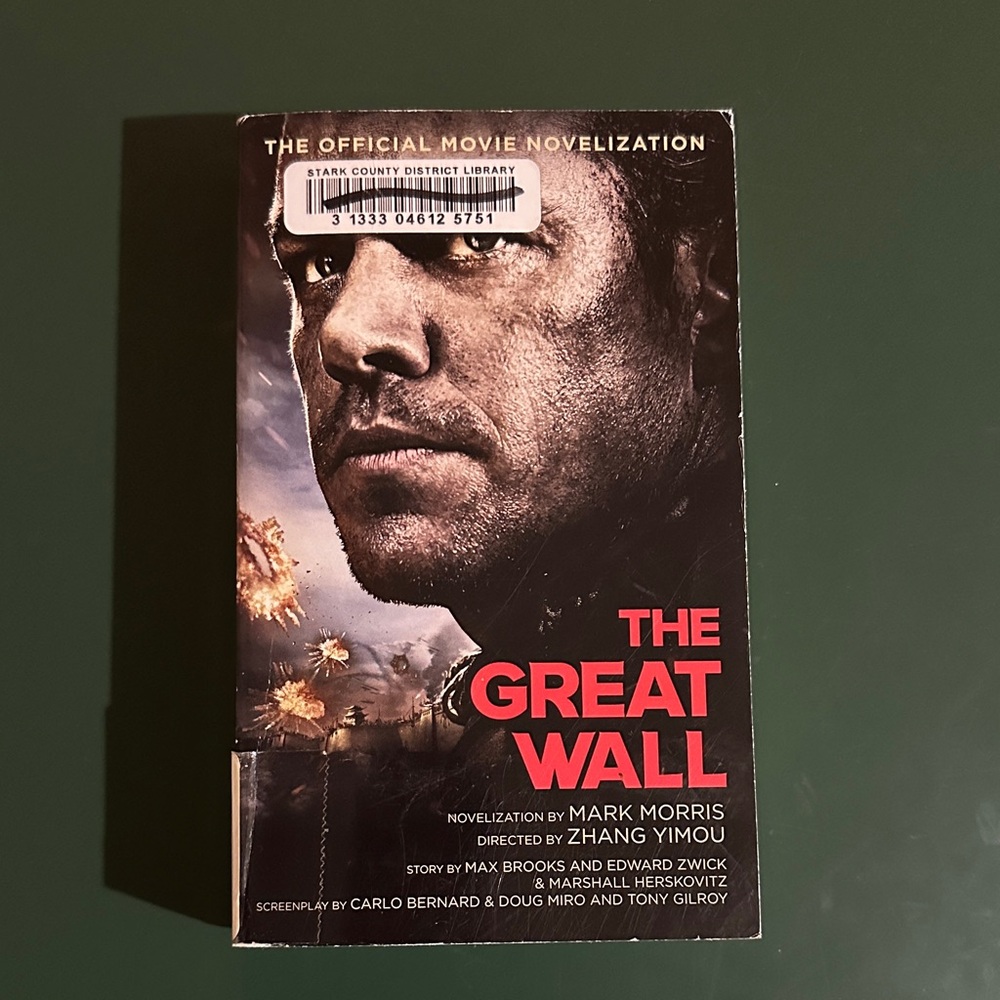 The Great Wall Novelization by Mark Morris